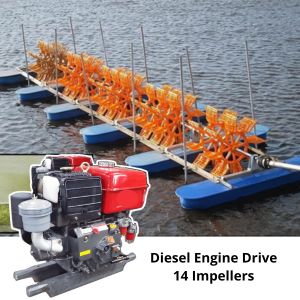 Diesel Engine Paddlewheel Aerator